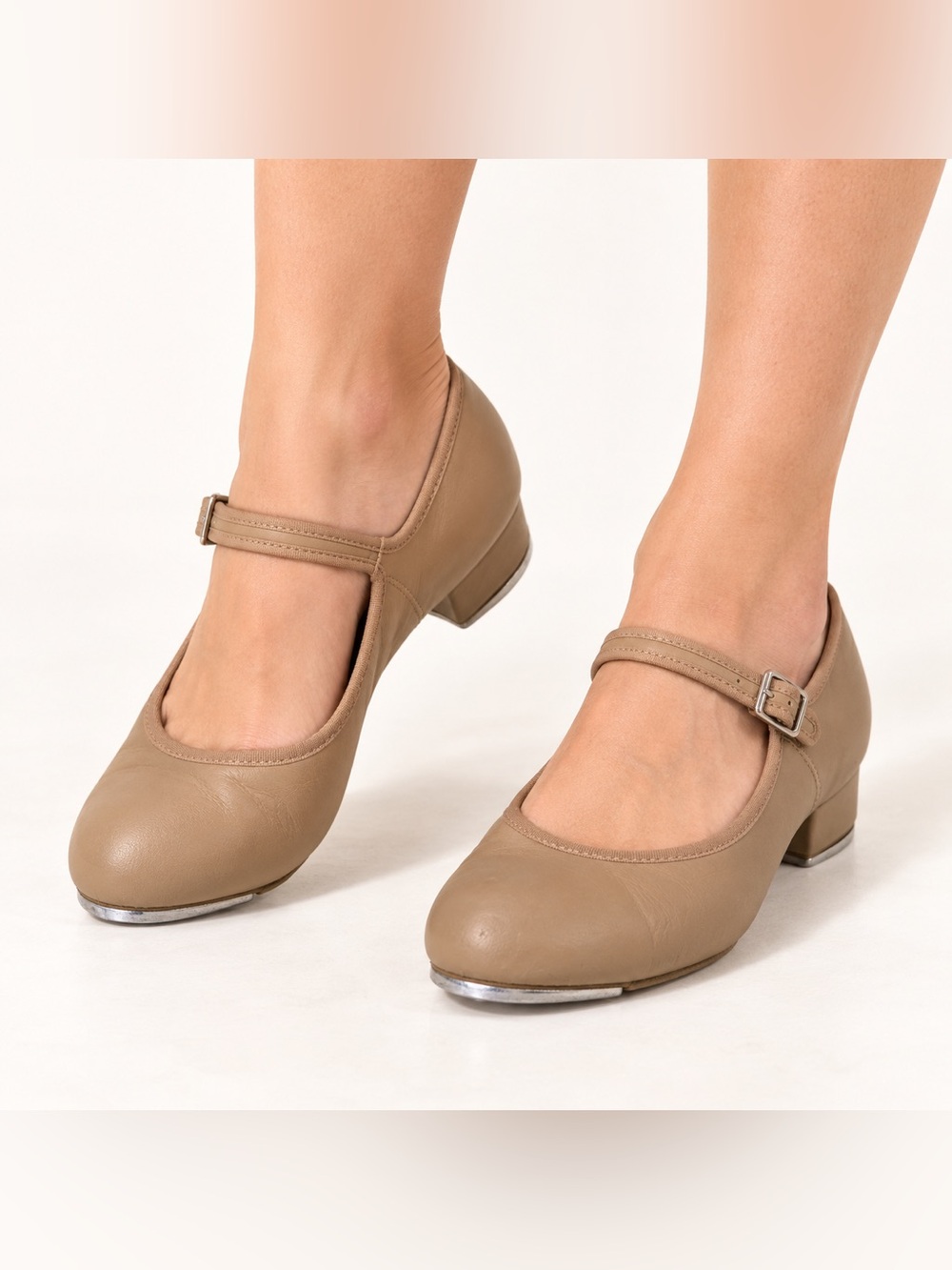 Classic Capezio leather tap shoes with Tele Tone toe and heel taps.